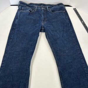 Levi's Men's Straight Fit Dark Blue Jeans